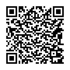 QR-code voor telefoonnummer +14092001165