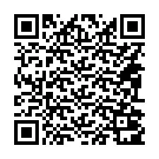 Código QR para número de teléfono +14092001173