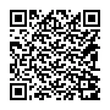 QR-код для номера телефона +14092001291