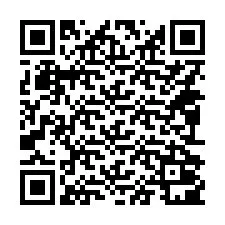 Código QR para número de telefone +14092001292