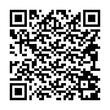 Código QR para número de teléfono +14092001702