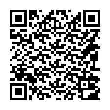 QR Code สำหรับหมายเลขโทรศัพท์ +14092002851