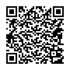 QR-koodi puhelinnumerolle +14092003037