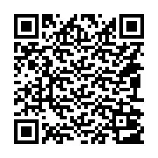 QR-koodi puhelinnumerolle +14092003084