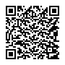 QR-koodi puhelinnumerolle +14092003230