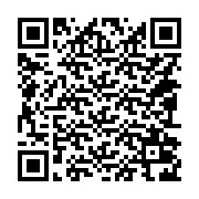 QR-код для номера телефона +14092026598