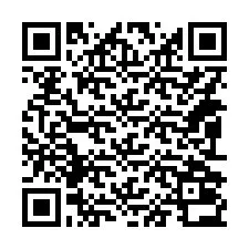 QR-koodi puhelinnumerolle +14092032395