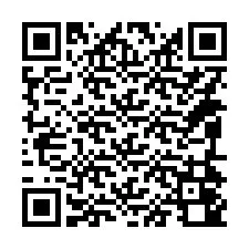 Código QR para número de teléfono +14094040001