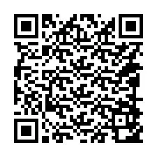 Código QR para número de teléfono +14098952388