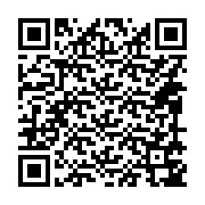 QR-koodi puhelinnumerolle +14099747157