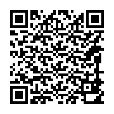 QR код за телефонен номер +14099810015