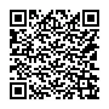 QR-koodi puhelinnumerolle +14102267054