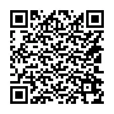 QR-koodi puhelinnumerolle +14102674646