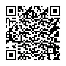 Código QR para número de teléfono +14102674651