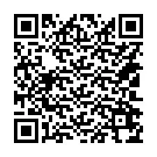 QR-Code für Telefonnummer +14102674653