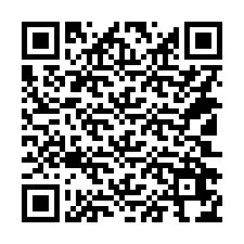 QR-koodi puhelinnumerolle +14102674660