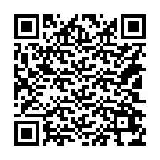 QR Code สำหรับหมายเลขโทรศัพท์ +14102674665