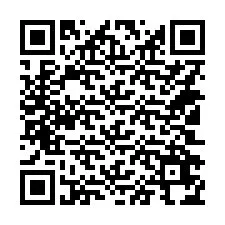 QR-koodi puhelinnumerolle +14102674666