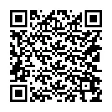 QR-code voor telefoonnummer +14102674672