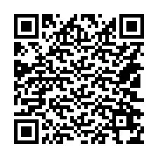 QR-koodi puhelinnumerolle +14102674677