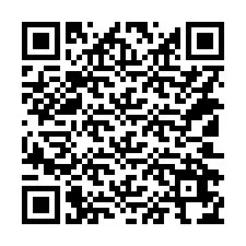 Código QR para número de teléfono +14102674680