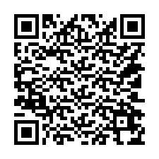 Código QR para número de teléfono +14102674688