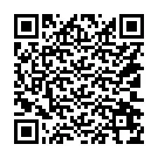 QR код за телефонен номер +14102674708