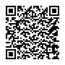 QR-koodi puhelinnumerolle +14102674899