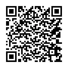 QR-koodi puhelinnumerolle +14102674903