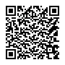 QR-Code für Telefonnummer +14103658451