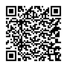 QR-koodi puhelinnumerolle +14103768102