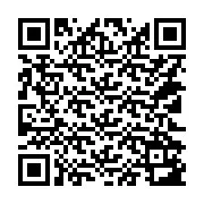 Código QR para número de teléfono +14122183658