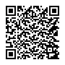 QR Code สำหรับหมายเลขโทรศัพท์ +14122183666