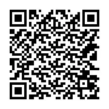 Código QR para número de teléfono +14123075765