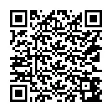 Código QR para número de teléfono +14123443408