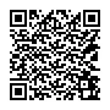 Código QR para número de telefone +14123462790