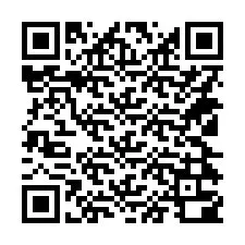 QR-koodi puhelinnumerolle +14124300032