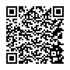 Código QR para número de telefone +14124943713