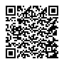 Código QR para número de telefone +14125183706