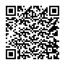 Código QR para número de teléfono +14128029608