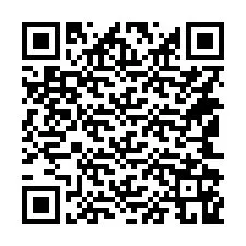 QR-koodi puhelinnumerolle +14142169182