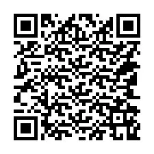 QR-koodi puhelinnumerolle +14142169188