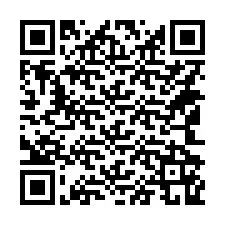 QR-koodi puhelinnumerolle +14142169202