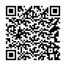 QR-koodi puhelinnumerolle +14142169204