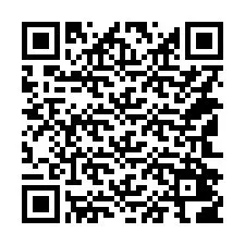 QR-koodi puhelinnumerolle +14142406654