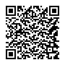 QR-koodi puhelinnumerolle +14144319095