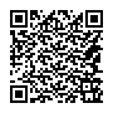 QR-koodi puhelinnumerolle +14147161627