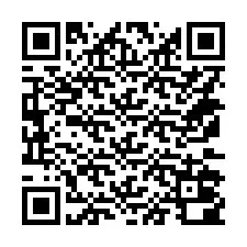 QR-koodi puhelinnumerolle +14172000806