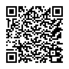 QR Code สำหรับหมายเลขโทรศัพท์ +14172000845