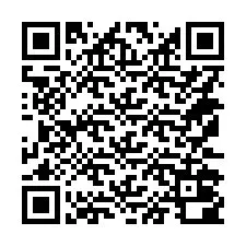 Código QR para número de teléfono +14172000872